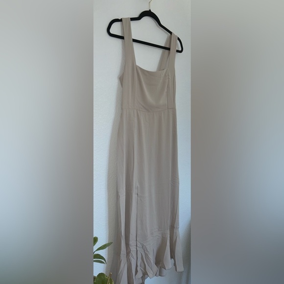 SHOW ME YOUR MUMU Claire Show me the Ring crisp Chiffon Midi Dress Bridesmaid - Picture 8 of 9